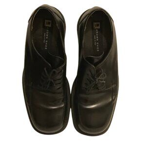 Brown Shoe Brand Mens Size 10 Black Arno Italian Leather Classic Dress Shoes
